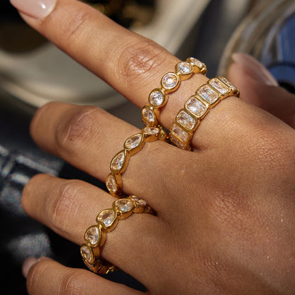 Anillos bañados en Oro 18K