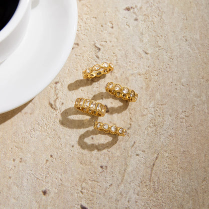 Anillos bañados en Oro 18K