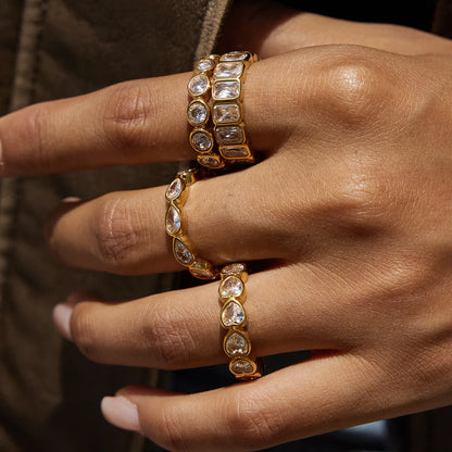 Anillos bañados en Oro 18K